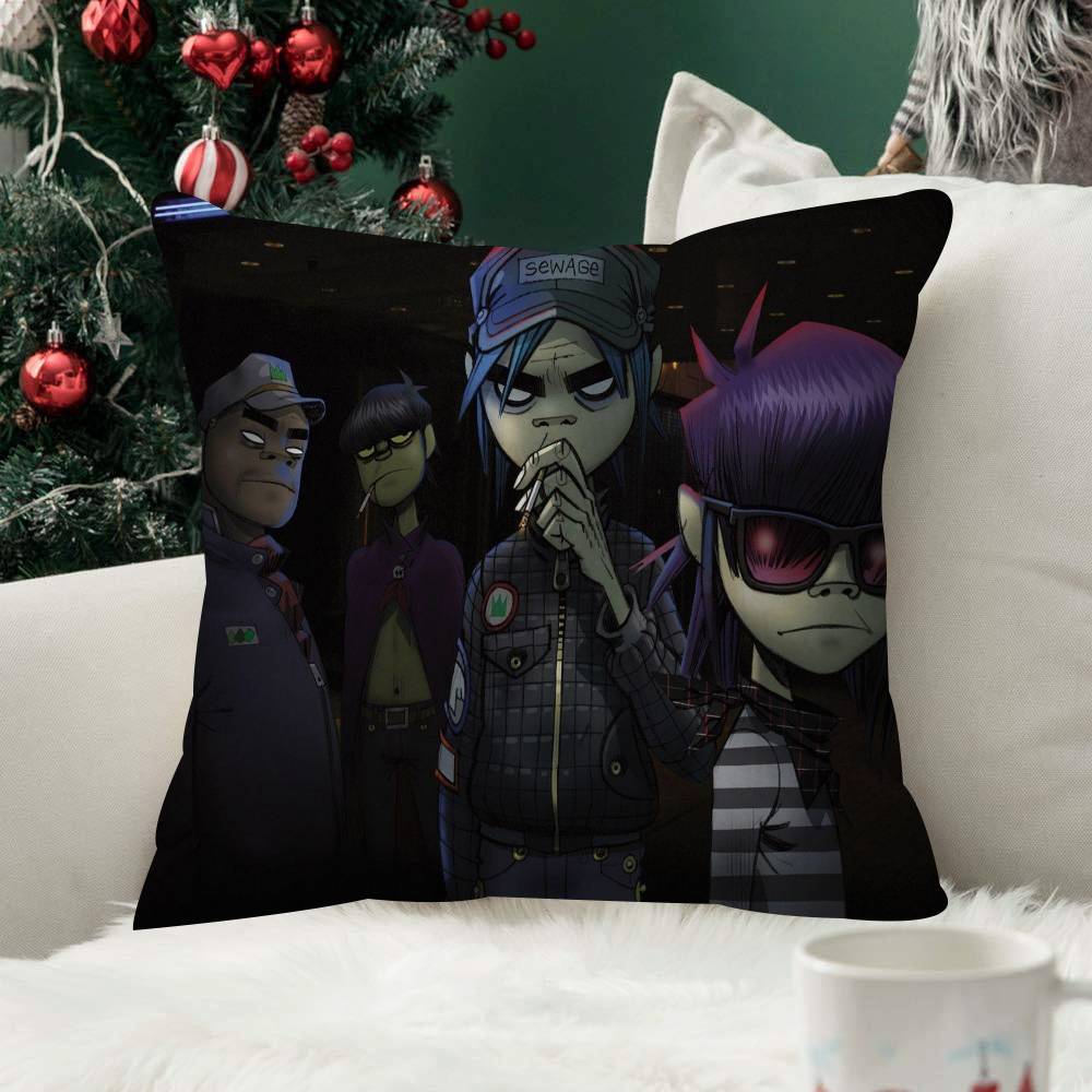 Virtual Rock Band Gorillaz Music cm Cushion Cover Pillow Cover Decor Pillowcase Home Pillowcase For Couch Pillow Fashion
