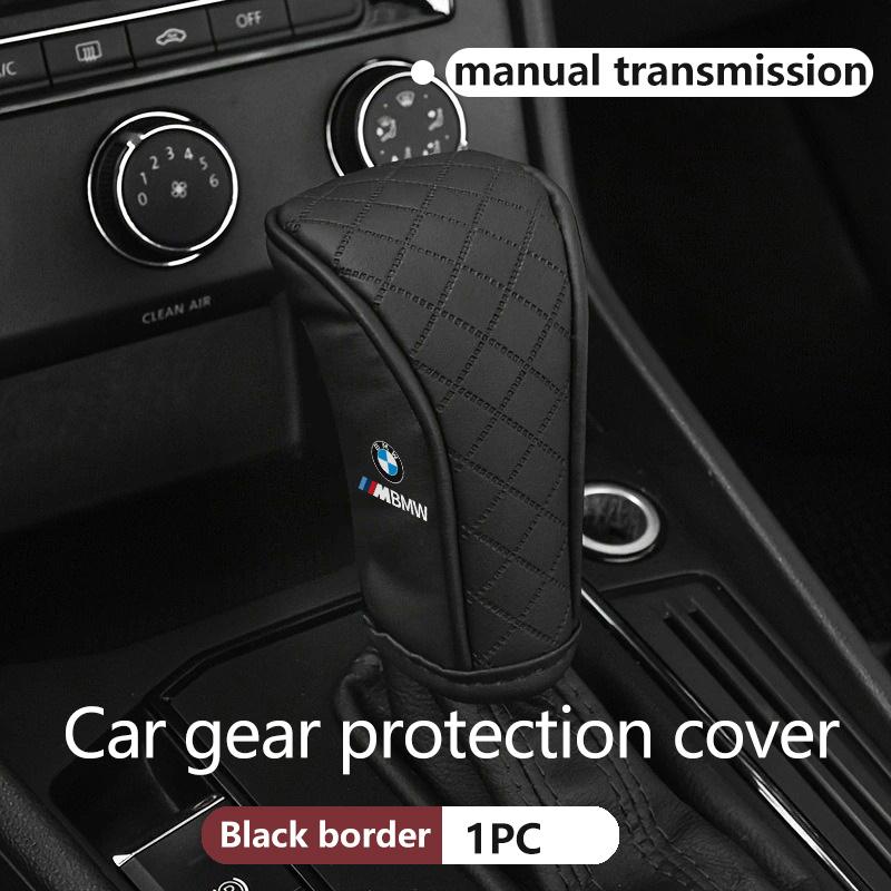 Leather Car Gear Shift Sleeve Knob Protective Cover For BMW M Performance E36 E46 E60 E90 E91 E92 E93 F30 F20 cwcr21