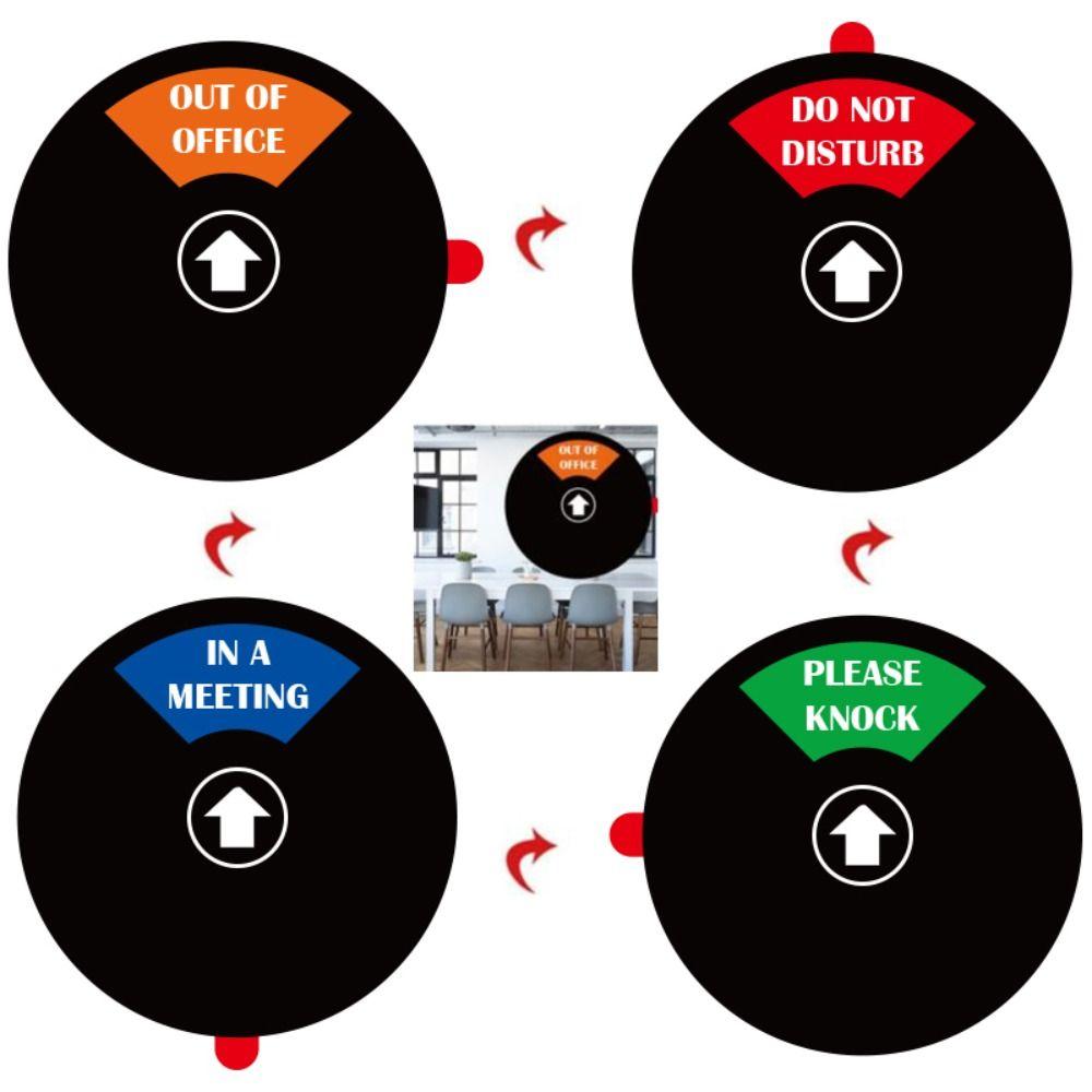 ABS Office Door Sign Waterproof Door Slider Signs Convenient to Use Reminder Signs  Meeting Room