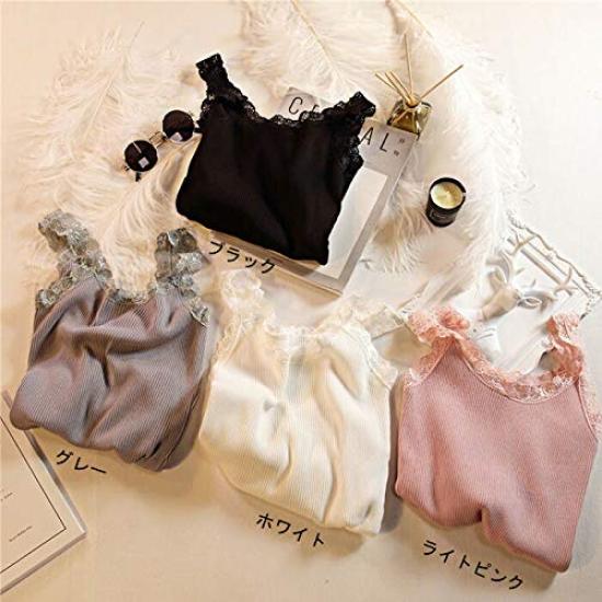 Кружевной топ-майка однотонный, размер единый, черный, белый [DBH], комплект из 2 предметов, влагоотводящая майка, нижнее белье, женские топы, нижнее белье, всесезонное многослойное ношение,