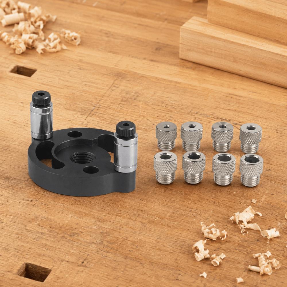 Aluminum Alloy Drill Guide Locator Vertical Design Vertical Self Centering Jig Woodworking
