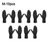 10pcs with Diamond Textured Disposable Gloves Orange Black Safety Gloves  Industrial Use
