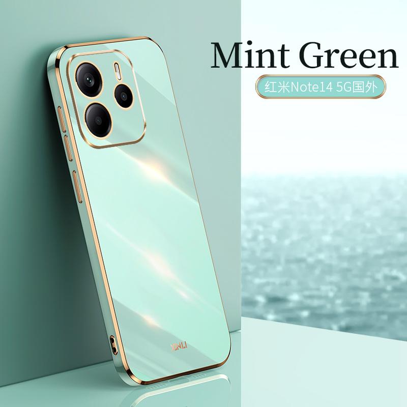 Для Xiaomi 14T Pro 13T Poco X6 M6 Pro X5 Redmi 14C 13C Note 14 Pro 13 12 11 чехол с глянцевым покрытием TPU противоударный мягкий тонкий однотонный чехол для телефона
