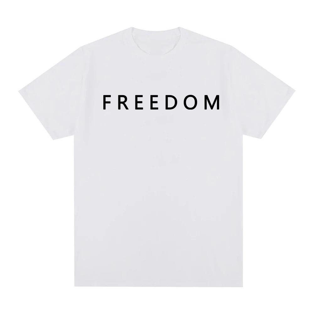 Freedom Charlie Kirk T-shirt High Quality 100%Cotton Loose Female/Male Tshirts Streetwear America American Fashion T Shirts