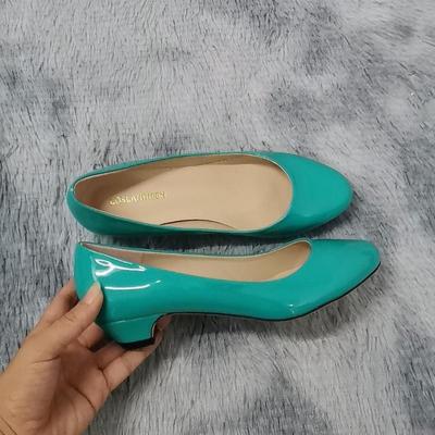 Женские повседневные туфли-лодочки с острым носком, удобные балетки на толстом каблуке, туфли-лодочки на низком каблуке для офиса, туфли-лодочки для женщин