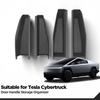 For Tesla Cybertruck 2025 2025 Car Door Handle Storage Box Front Rear Door Storage Tray Organizer ABS Car Accessories