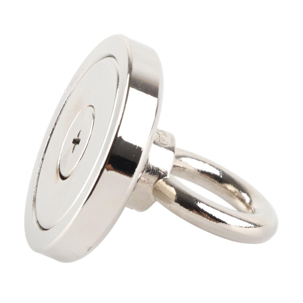 Рыболовный магнит Сильный магнитный Поверхность из нержавеющей стали 165,3 фунта Сила притяжения Магнит для подводной ловли