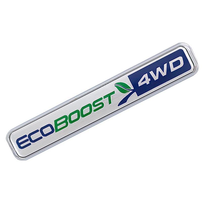3D ABS Car Rear Trunk Badge Sticker EcoBoost Logo 4WD Emblem Decal Fit For Ford Auto Accessories