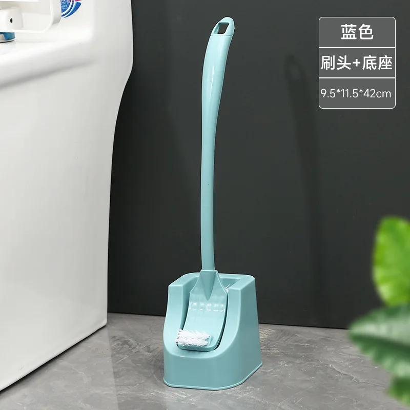 Туалетная щетка с длинной ручкой, многоразовая, аксессуары для уборки ванной комнаты, двухсторонние принадлежности для уборки туалета