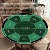 Non-slip Round Texas Hold'em & Mahjong Table Mat for Home Leisure & Entertainment