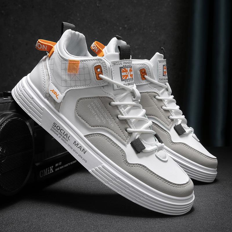 Autumn and Winter Men's Shoes High-top Board Shoes Casual Men's Sports and Leisure Shoes