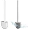 Wall Mounted Silicone Toilet Brush with Handle Brush Head, Silicone Bristles for Efficient Cleaning and Quick Drying Bathroom Toilet Brush Set