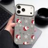 Santa Claus Pattern Case For iPhone 17 Air 16e 16 15 14 Pro Max 13 12 17 Pro 11 Shockproof Soft Silicone Leather Texture Phone Cover