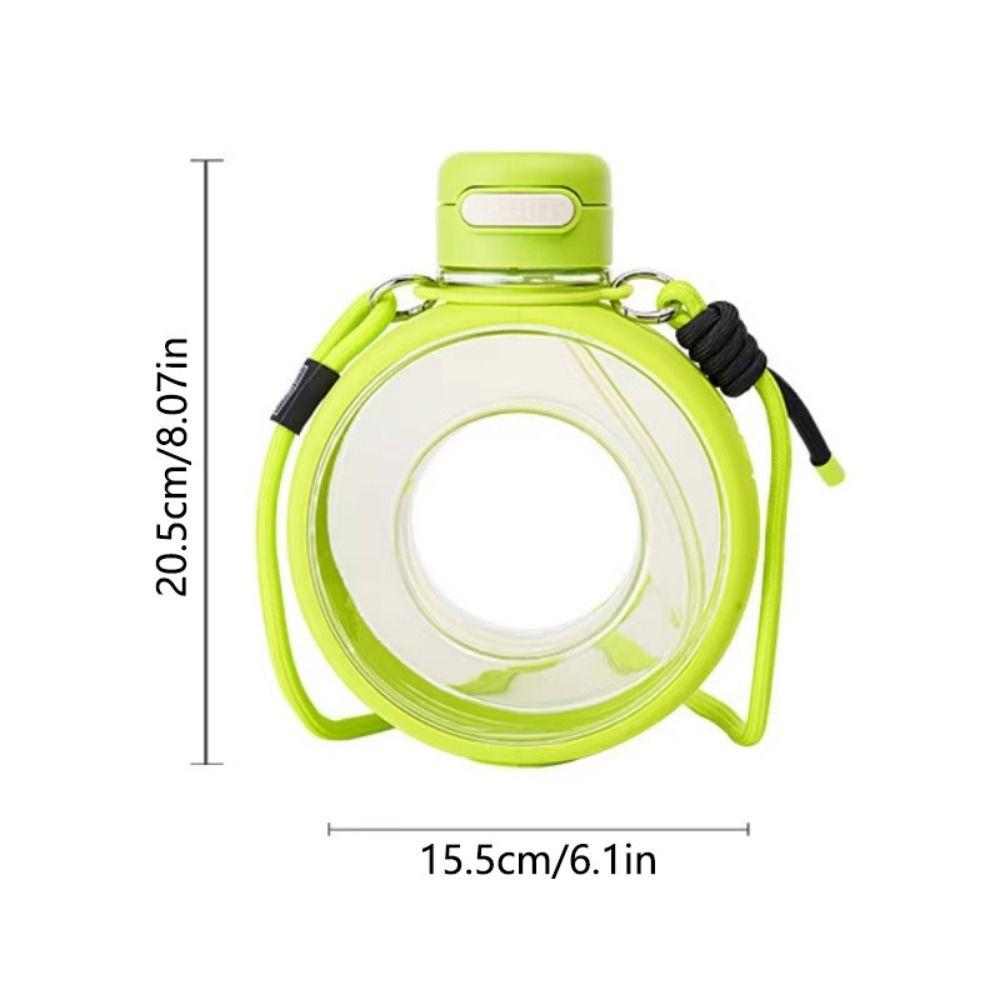 Portable Donut Water Bottle Leakproof With Strap Portable Kettle Adjustable Silicone Sealing Ring Sports Water Cup Cycling