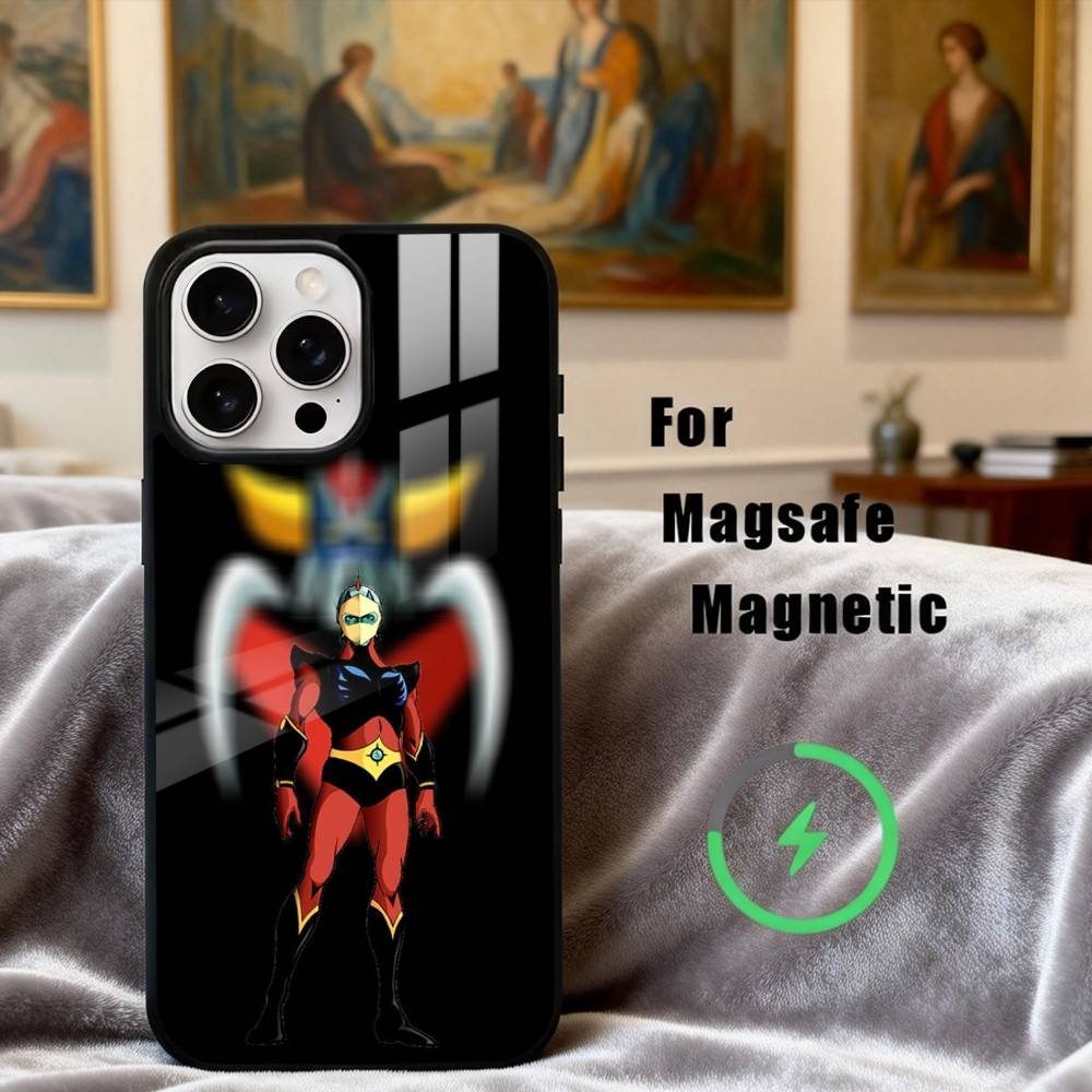 Animation UFO R-Robot G-Goldorak-K Phone Case For iPhone17,16,15,14,13,12,11 Plus,Pro Max Magnetic For Magsafe Wireless Charging