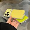 Роскошный чехол из однотонной кожи личи для iPhone 17 16 15 14 13 Pro Max Матовый противоударный гибридный чехол из стекла с защитой камеры
