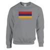 Sweat-shirt - PIXELFORMA - Drapeau de l'Arménie - Gris - Manches longues - Col arrondi