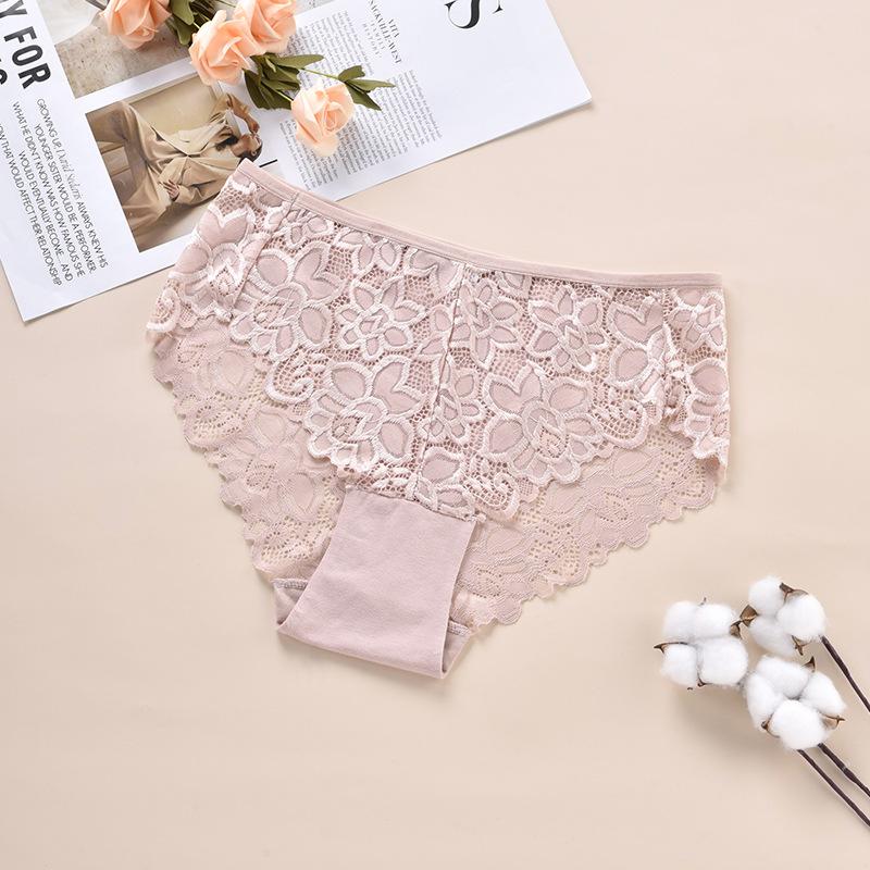 CFSC женское нижнее белье большого размера, однотонное нижнее белье с принтом, кружевные трусики большого размера