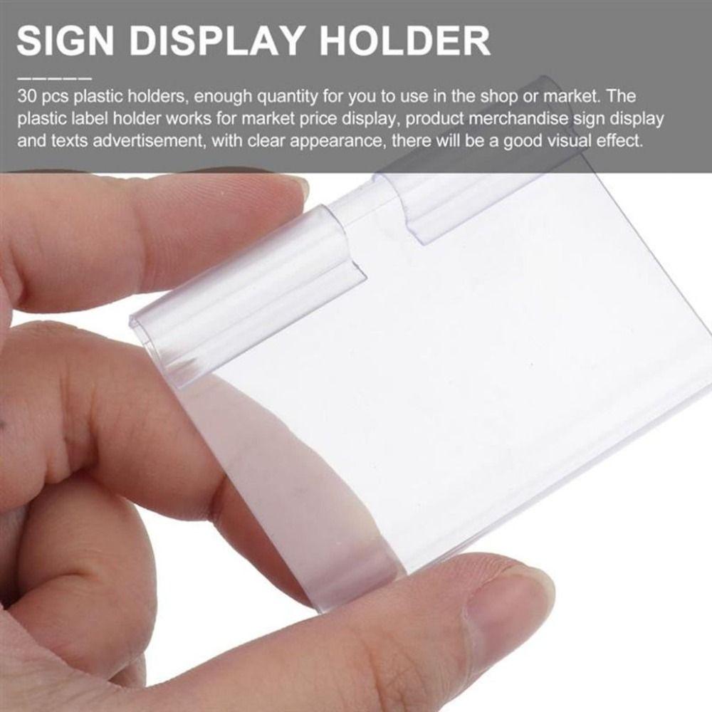 Price Tag Supermarket Label Display PVC Plastic Retail Shelf Card Slot  Mall Shop