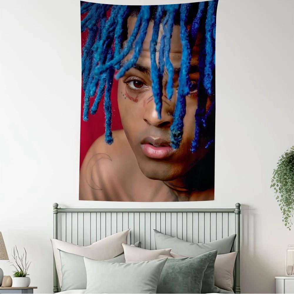 Хип-хоп ZXXXTentacion Аниме Гобелен Хиппи Цветочные Настенные Ковры Декор для Общежития Дешевые Хиппи Настенный Подвес