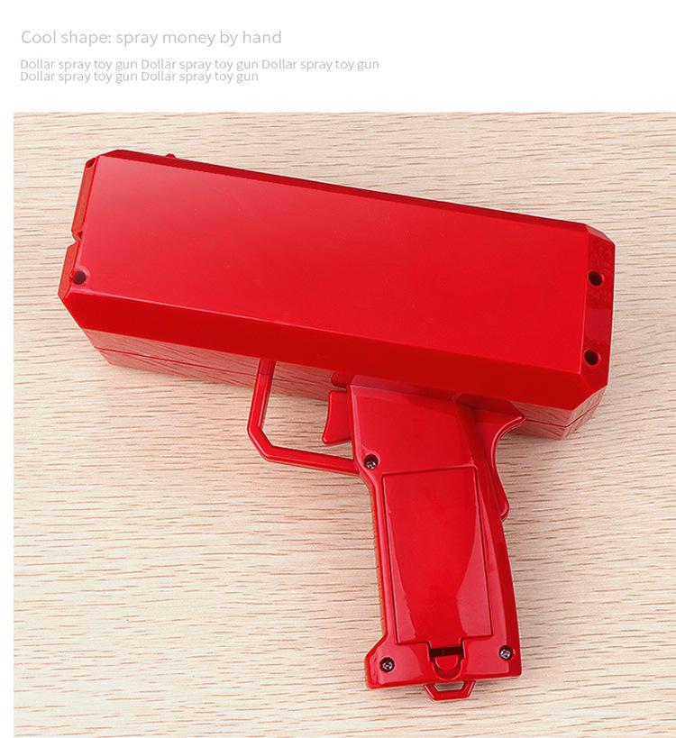 Кросс-бордерная денежная пушка с электроприводом и индивидуальным логотипом: Игрушечный реквизит "Банкнота с плевком доллара"