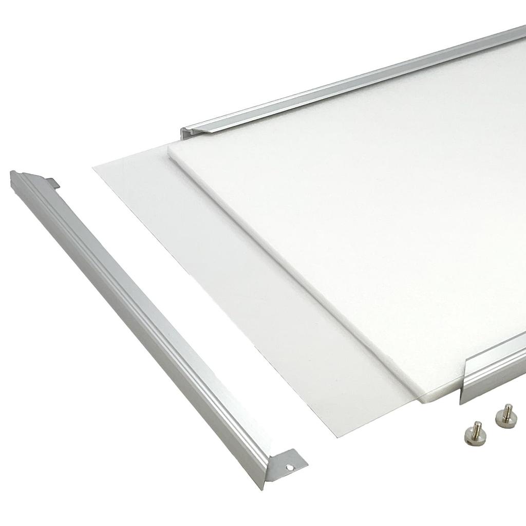 Серебристая алюминиевая панель для постеров IPS Beauty