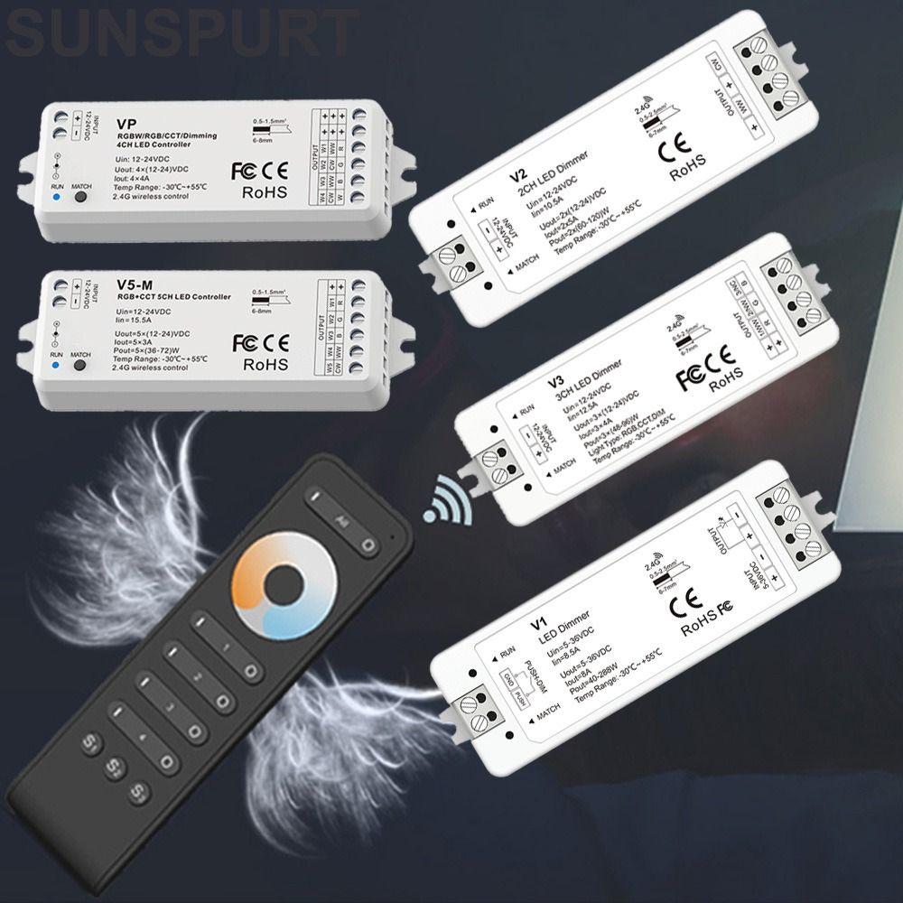Профессиональный светодиодный контроллер постоянного напряжения DC12-24V RF2.4GHz Драйвер светодиодной ленты ДИММЕР/CCD/RGB PWM Светодиодный диммер для дома