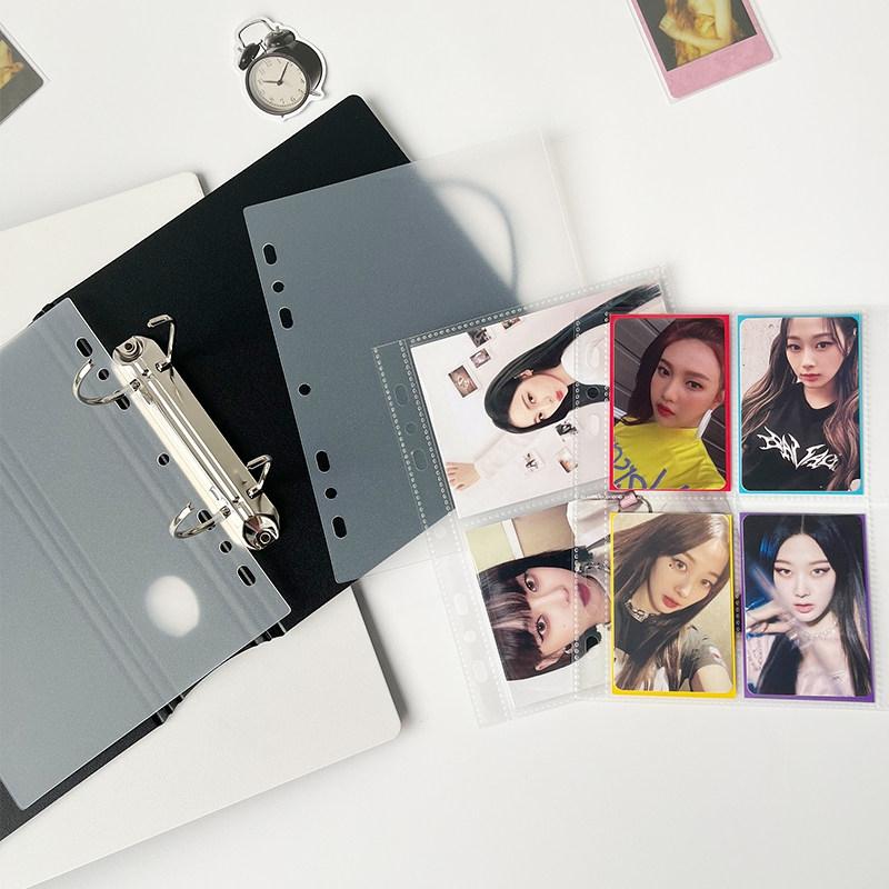 Альбом для фотокарточек K-pop, держатель для фотокарточек, 4/9 ячеек, большой емкости, книга для коллекции карточек кумиров, набор фото-записных книжек