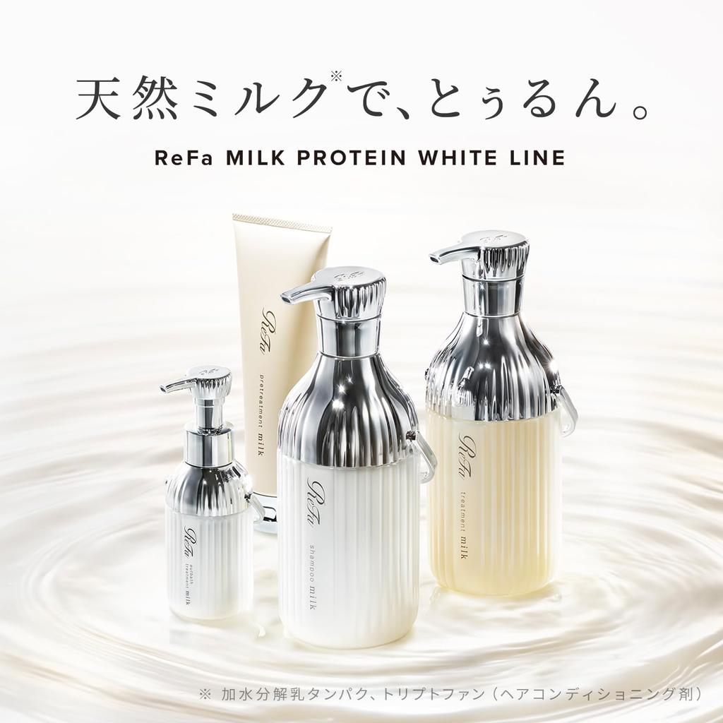 ReFa MILK PROTEIN TREATMENT 500g Refill, Moisturizing and Shining (White)