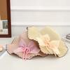 Sunshade Hat Summer Bow Pearl Grass Hat Simple Sun Protection Lace Sun Hat
