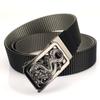 Новый мужской ремень для поездок на работу с автоматической пряжкой из нейлона, универсальный двухслойный толстый ремень для отдыха на природе