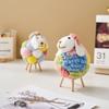Lovely Felt Sheep Ornament Kawaii Accessories Modern Home Decor Indoor Figurines Room Decoration Accessories Children's Gifts