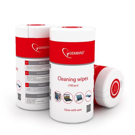 Gembird CK-WW100-01 Cleaning Wipes | Multifunctional Cleaning Wipes