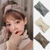 Retro Chic Wide-Brimmed Knitted Bow Headband