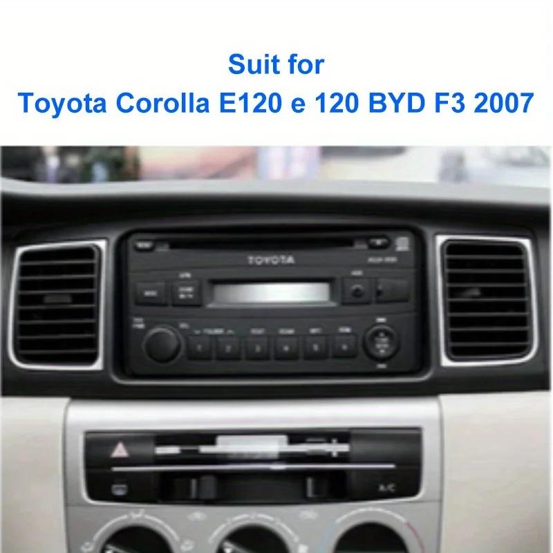 2 Din Автомагнитола 9'' Рамка для Toyota Corolla E120 e 120 для BYD F3 2007-2011 Панель приборной панели Фасция Стерео Панель Комплект для приборной панели