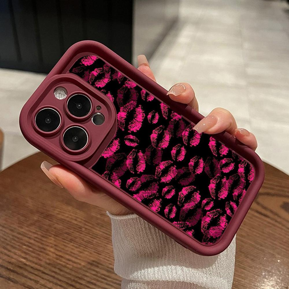 LZ22 Lips Kiss Digital Design силиконовый чехол для телефона Xiaomi 11 Lite 5G 14T Redmi 14C 13C A3 Note 12 11 9 10 13 Pro Plus противоударный задний чехол