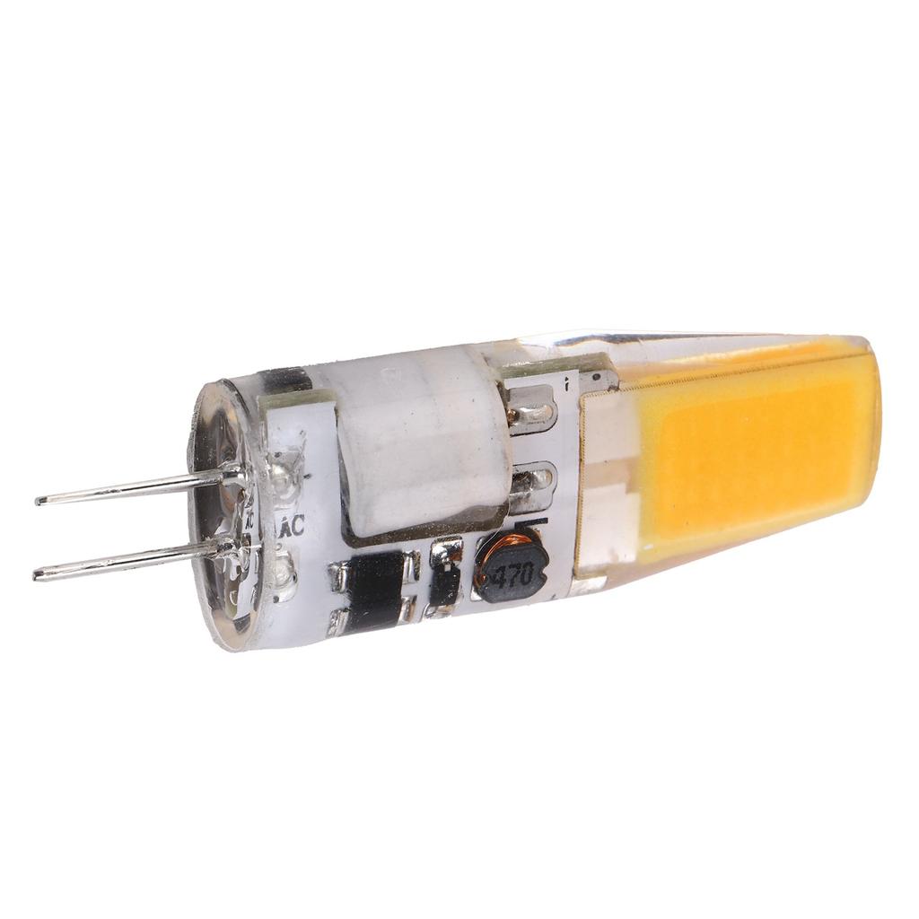 G4 LED COB Bulb 5W 600LM Silicone Chandelier Ceiling Lamp Bulb AC/DC 12V 4.2x1.3cmWarm White