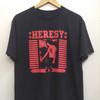 Винтаж Футболка Heresy Band Подарок для фанатов Хлопок Черный S-5XL Унисекс Футболка SE805 Унисекс Футболка