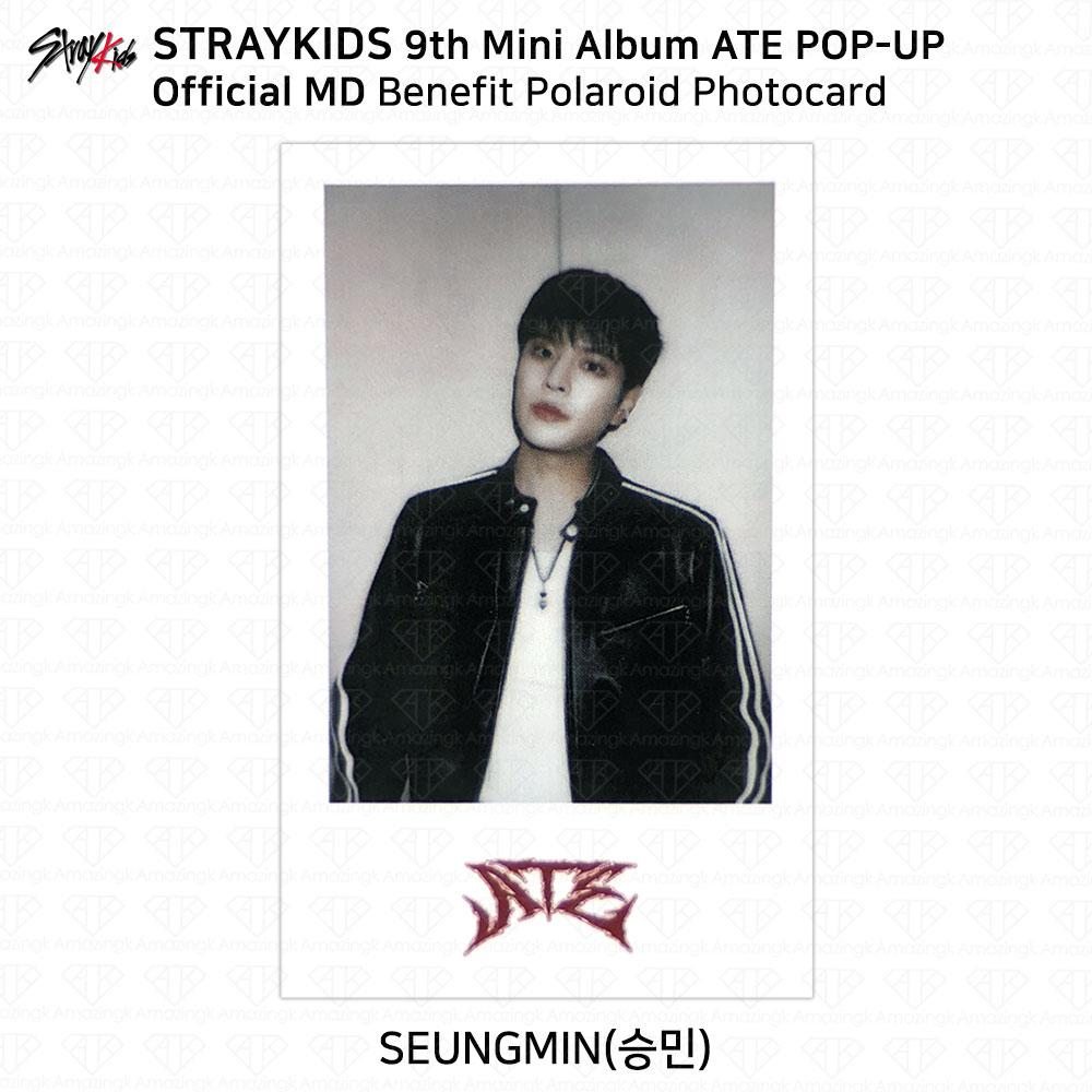 Stray Kids 9th Mini Album ATE POP-UP MD Benefit Polaroid Photocard KPOP K-POP