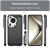 Для Huawei Pura 70 Ultra Чехол Крышка Huawei Pura 70 Ultra Capas Противоударная Броня Мягкий TPU Чехол из Углеродного Волокна Huawei Pura 70 Ultra