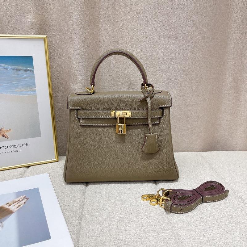 New Top Layer Cowhide Soft Leather Fine Lychee Pattern Leather Stitching Bag Genuine Leather Women's Bag Handbag Crossbody Bag