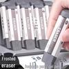 Стираемая ручка двойного назначения с гелевыми чернилами и ластиком для карандаша, идеально подходит для студентов и экзаменов
