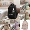 Leisure Big Capacity Backpack With Letter Print Design For Daily Campus Student