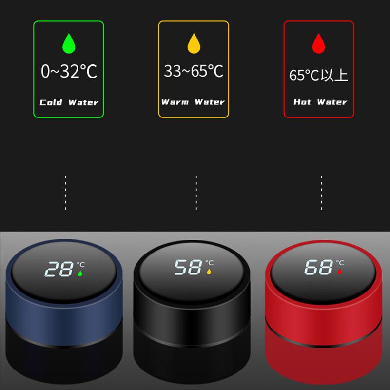 Car Sticker Car 500ml Intelligent Temperature Display Insulating Cup for Mercedes Benz AMG W205 W211 W212 W213 W201 W210 W124 Ac