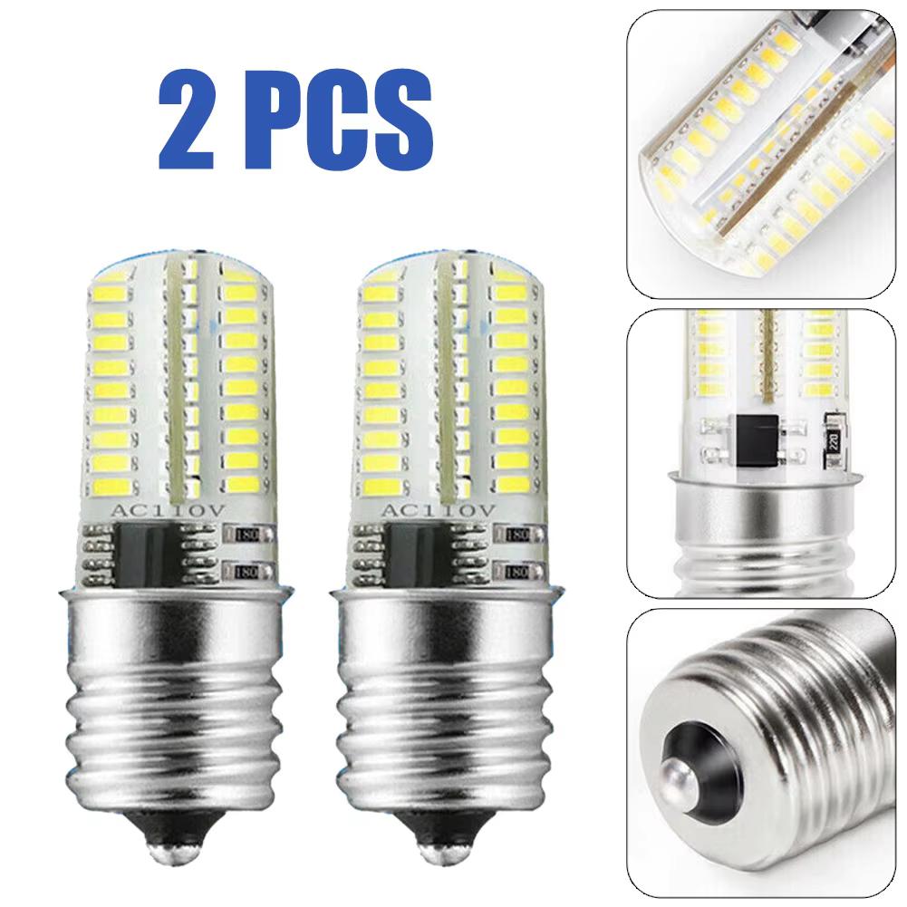 2Pcs Dimmable E17 LED Bulbs Microwave Oven Light AC 110V-130V Light Microwave Oven Lamp Light Bulbs General Kitchen Wholesale