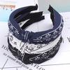 Women Fashion Elegant Cloth Knotting Fashion Leaves Wide Hairband Headband Hair Accessories