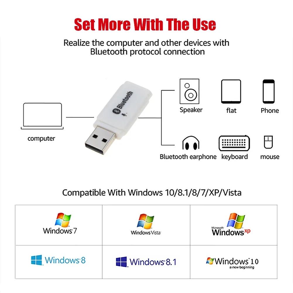 Горячий Bluetooth 5.0 адаптер USB для компьютера ПК Bluetooth динамик музыкальный приемник USB Bluetooth адаптер Handsfree автомобильный комплект