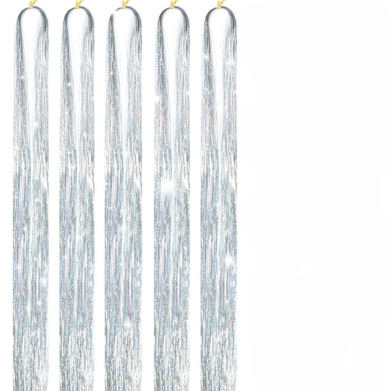 5 шт. комплект париков, парик, термостойкий парик феи, комплект париков, блестящий парик, блестящие волосы, аксессуары для волос для девочек и женщин