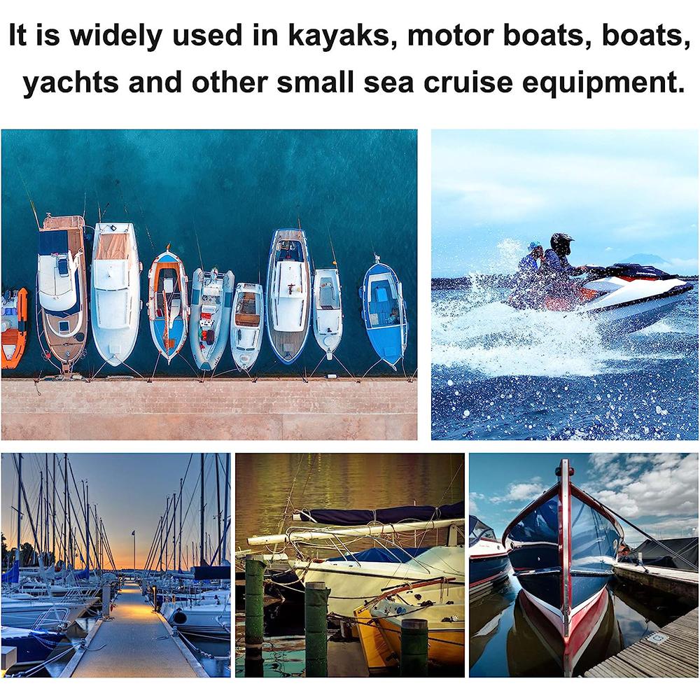 2 шт. 4-футовых швартовых троса-амортизатора с крюком для лодки, гидроцикла, понтона, каяка, водного транспорта