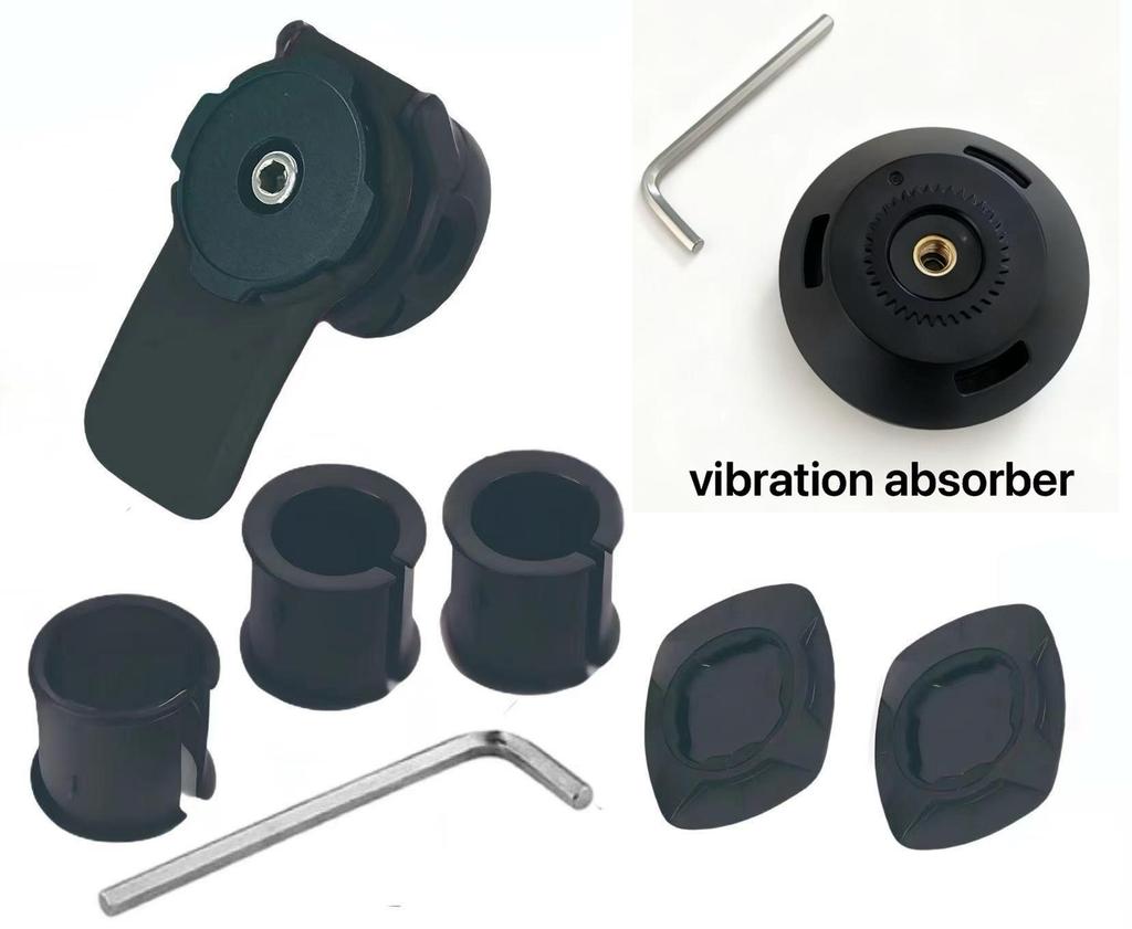 Motorcycle & Bicycle Phone Holder with Shock Absorption for Navigation